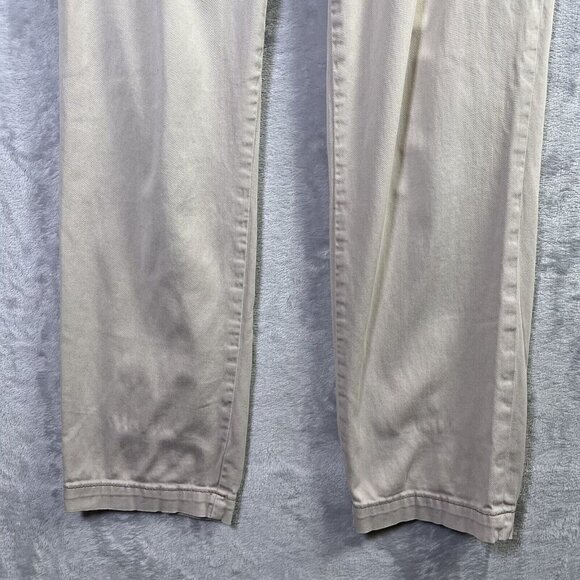 Pilcro and the Letterpress Hyphen Fit Jeans Women's 29* Beige Khaki Embroidered - Picture 4 of 16